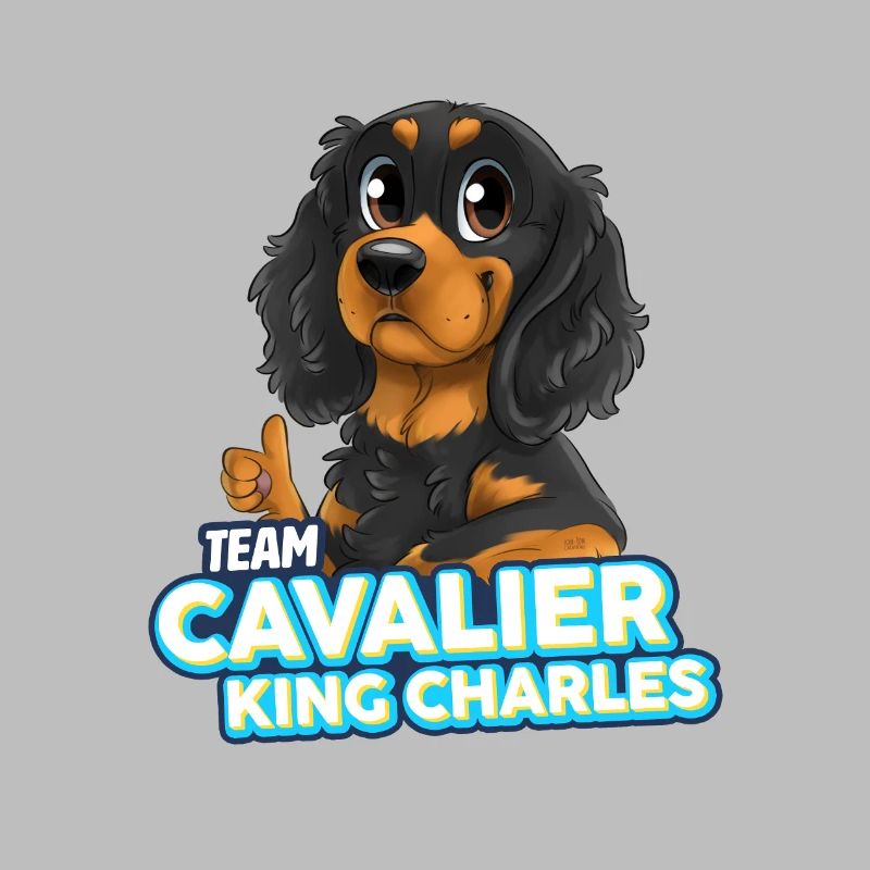 TEAM Cavalier King Charles - Schwarz & Hellbraun