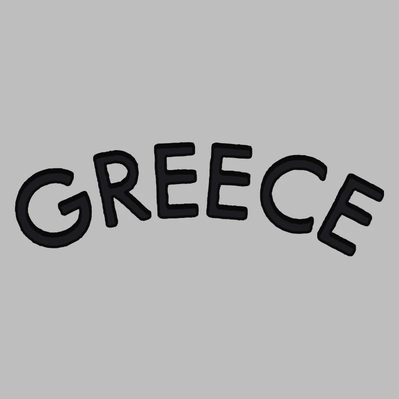 Lettrage courbe de Grèce
