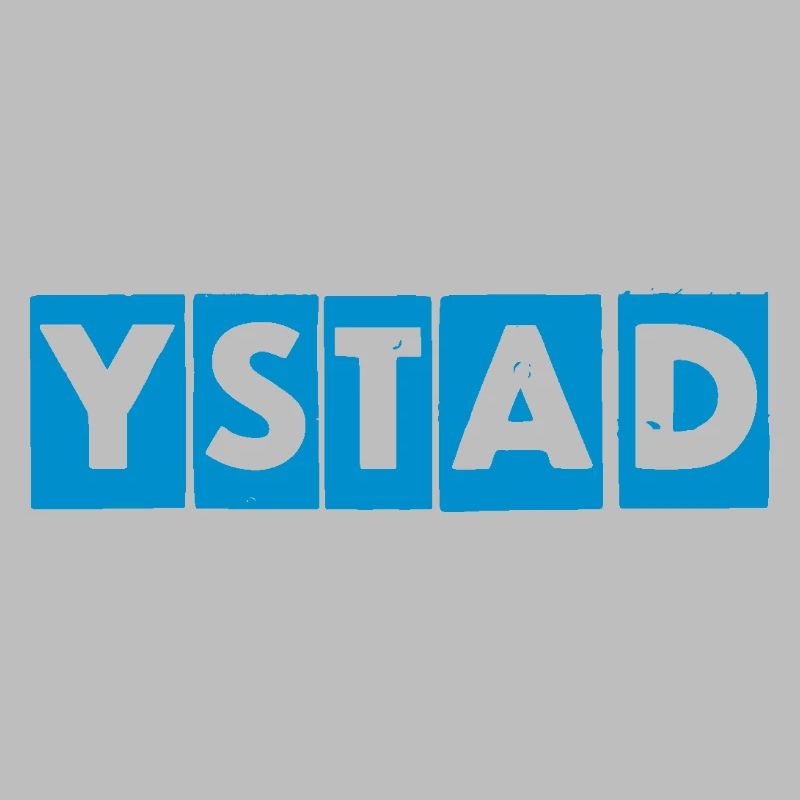 Ystad – Blue Text Design