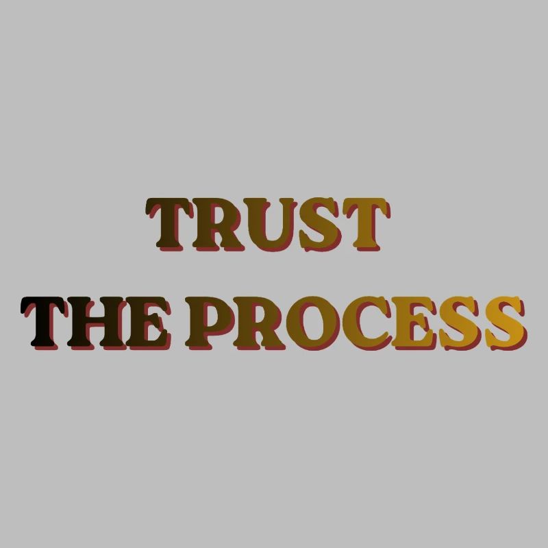 Trust The Process Vintage Banner
