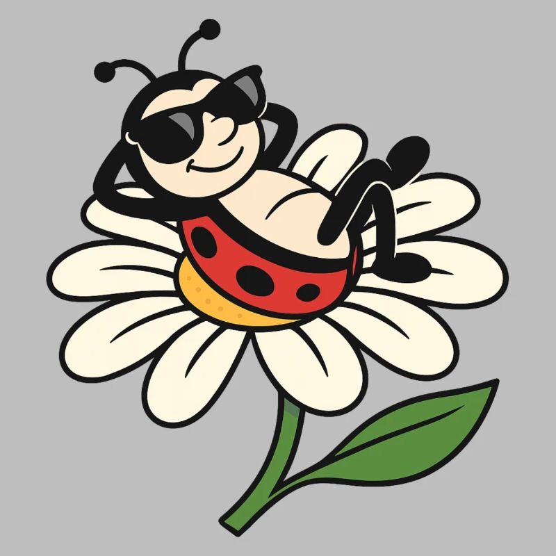 Cool Ladybug on Daisy