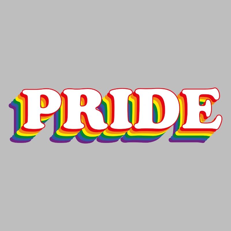 PRIDE mit Regenbogenfarben LGBT