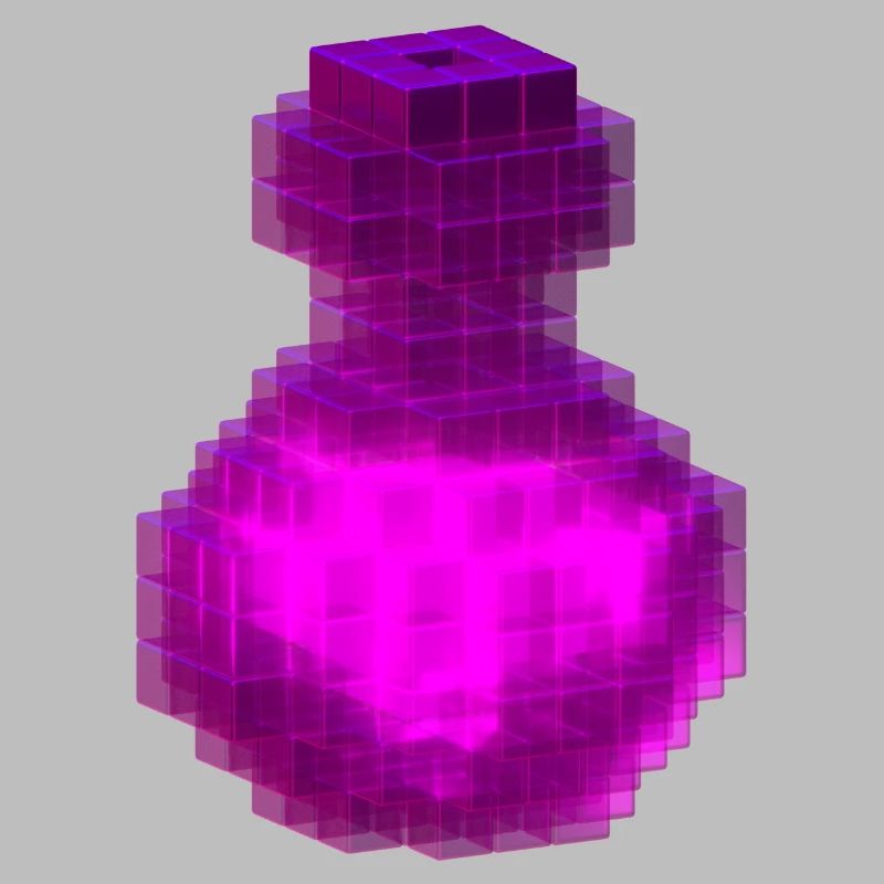 Pink Magic T Shirt Gothic Witch Cube Potion Bottle