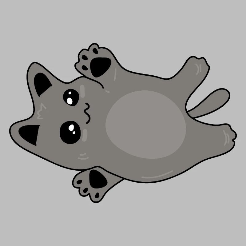 mignon bébé chat gris