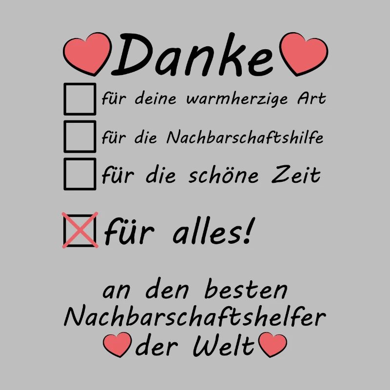 Nachbarschaftshelfer Nachbarschaftshilfe Danke