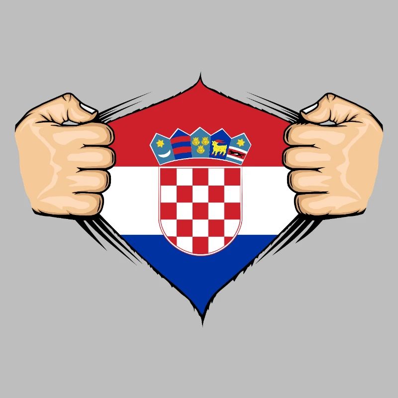 Conception du drapeau de la Croatie