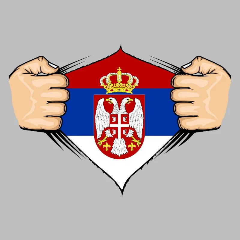 Conception du drapeau de la Serbie