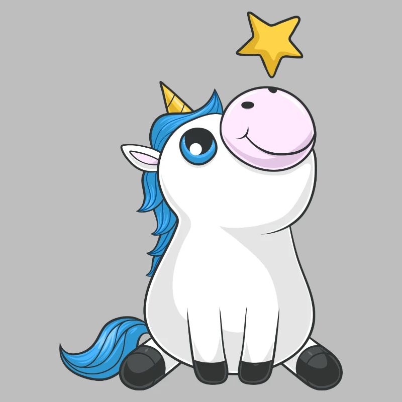 Süßes Comic Einhorn