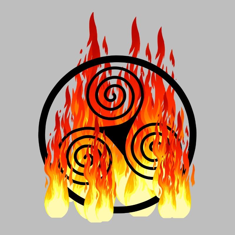 Celtic symbol in fire Celtic Vikings