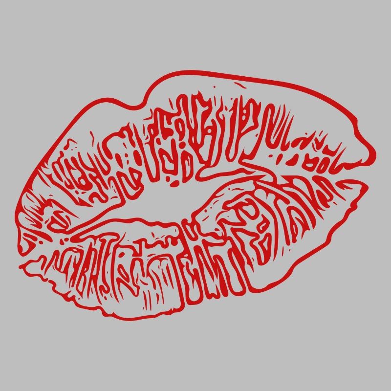 Rouge à lèvres Baiser bouche Saint-Valentin Baisers