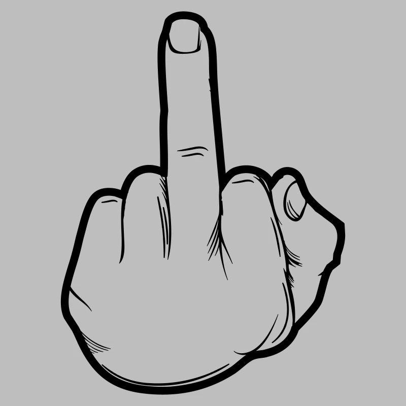Hand middle finger