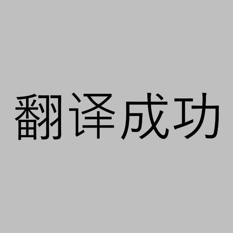 Translated Successfully – 翻译成功