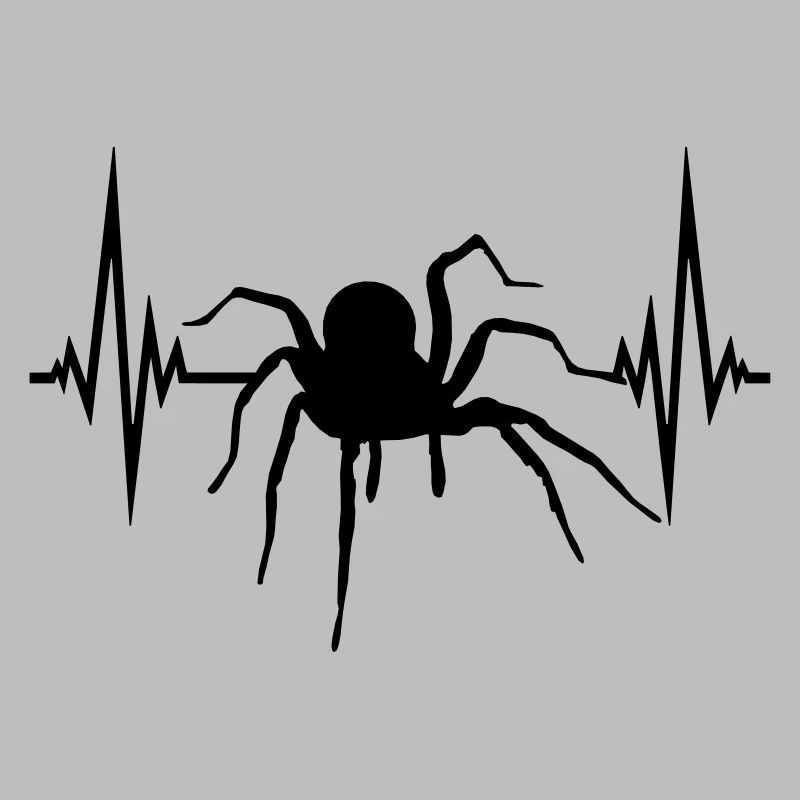 frequenz puls herzschlag spinne vogelspinne design