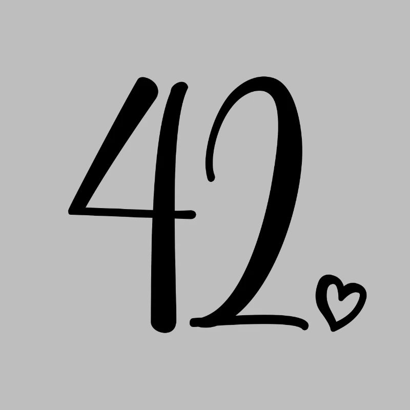 Numéro mignon 42, 42 ans, 42e cadeau d'anniversaire