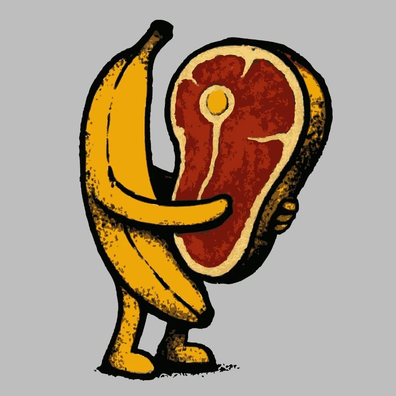Banane mit Fleisch