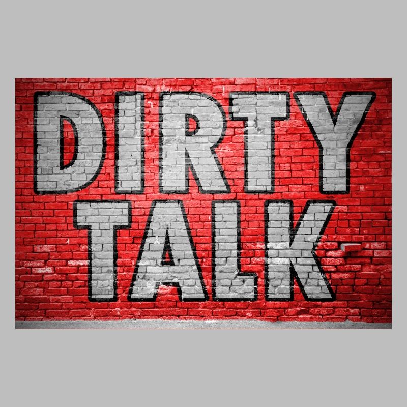 Dirty Talk Graffiti Mur de briques