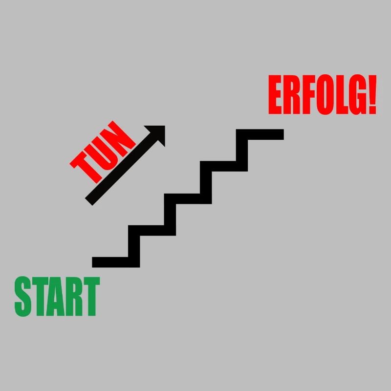 Treppe Erfolg durch Tun