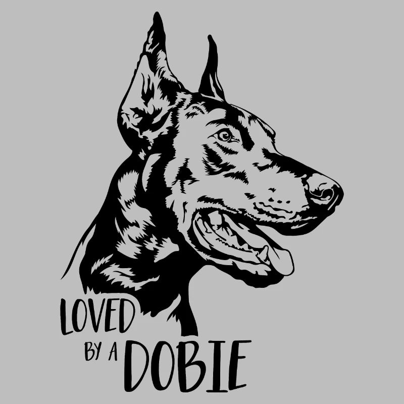 Loved by a Dobie Hundespruch Dobermann Wilsigns