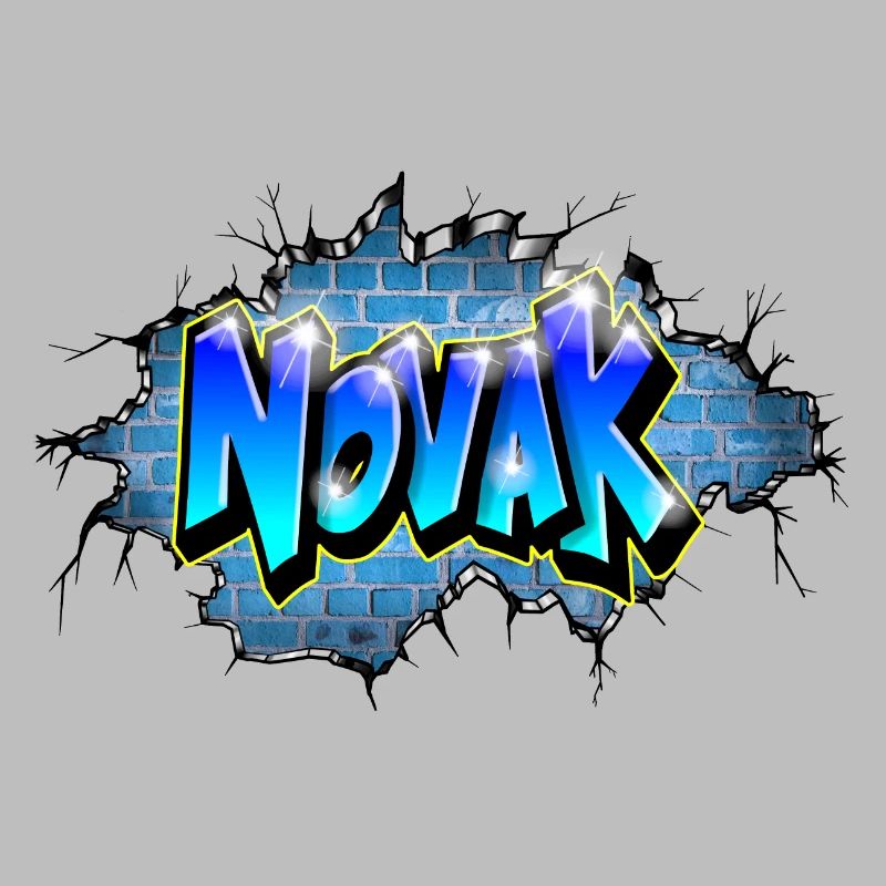 Graffiti NOVAK Risse Geburtstagsgeschenk Kind