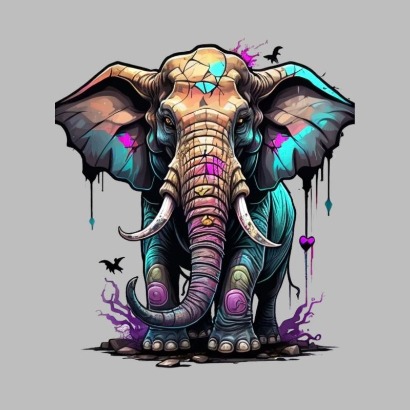 Graffiti éléphant