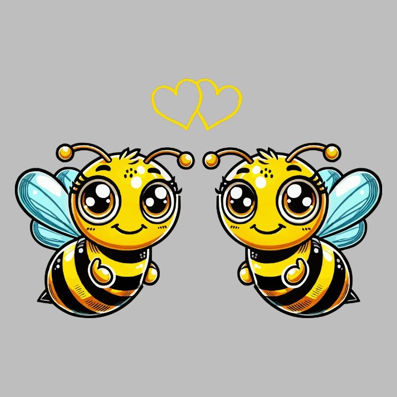 Bee Cartoon Comic Love