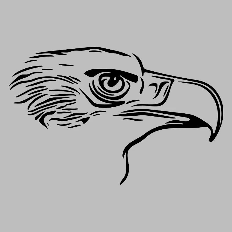Eleganter Vogel Kopf mit großem Schnabel