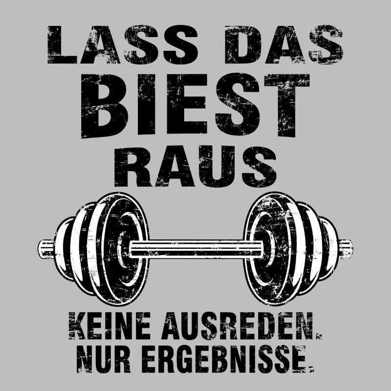 Lass das Biest raus – Hardcore Training Tee