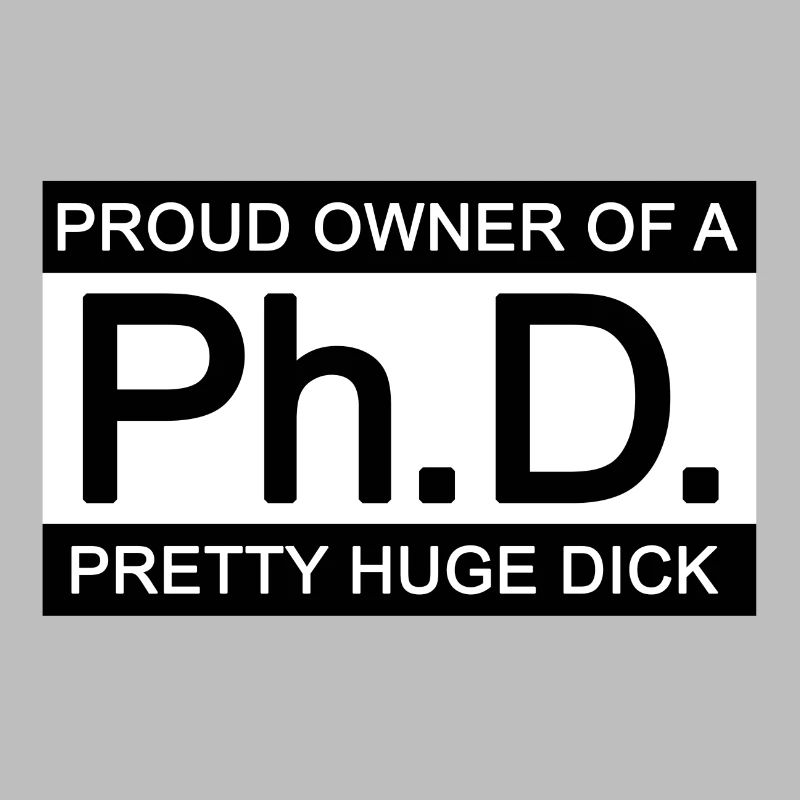 Ph.D. Orgoglioso proprietario di una bella enorme Dick