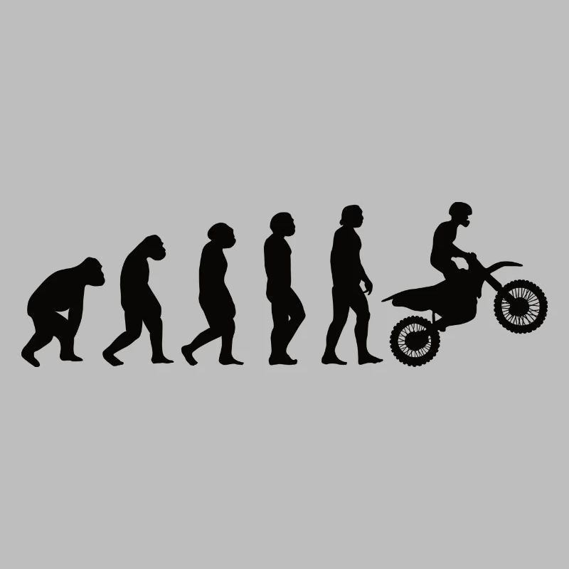 Motorcycle Biker Evolution Moped Moped Motorcyclist