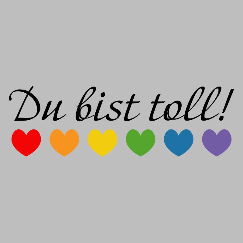 Regenbogenherzchen du bist toll