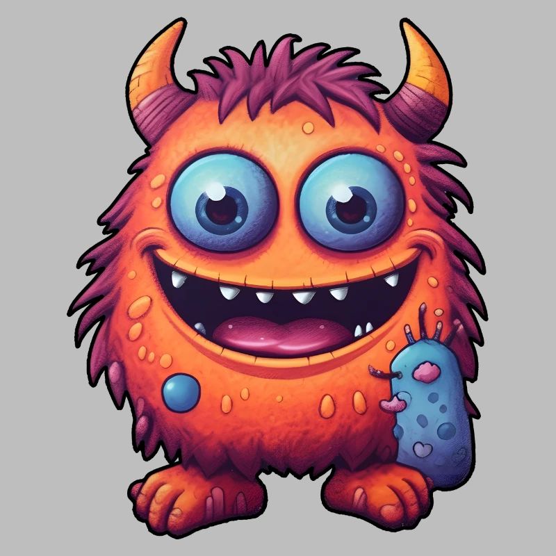 Petit monstre « Trippel » dans le style comique