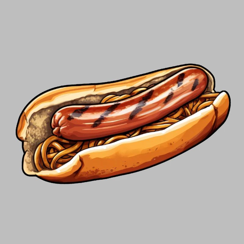 Bratwurst in a bun