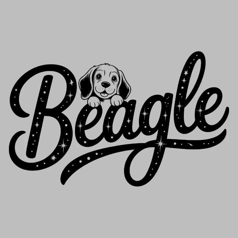 Beagle - Logo d’animal de compagnie cool