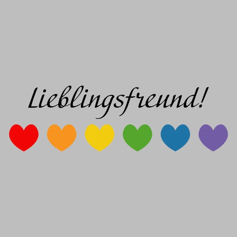 Regenbogenherzchen Lieblingsfreund