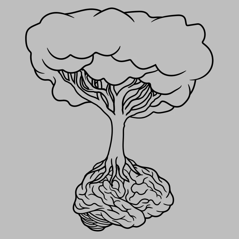 Gehirn unter Baum