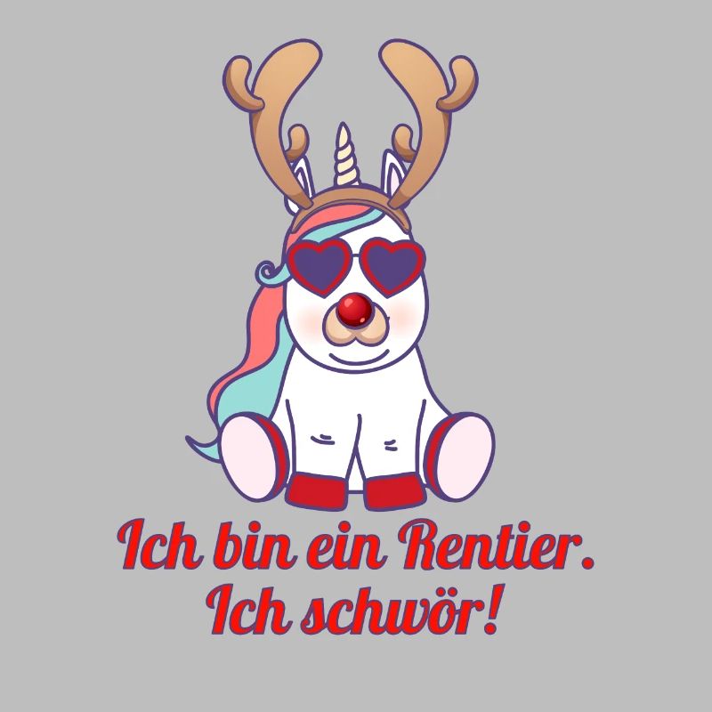 witziges Weihnachten Ich bin ein Rentier Einhorn
