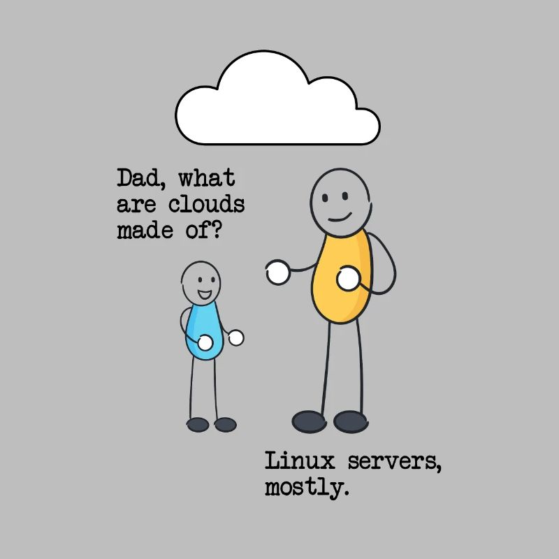 De quoi sont faits les nuages? Serveurs Linux principalement!