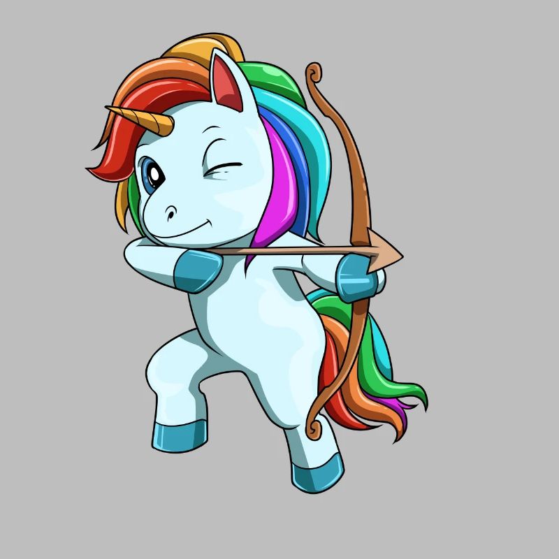 Mignon licorne arc arc