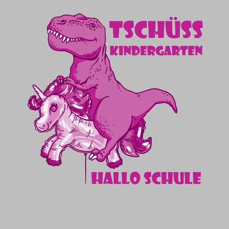 Dino T-Rex Schule Dinosaurier Schulkind Einhorn