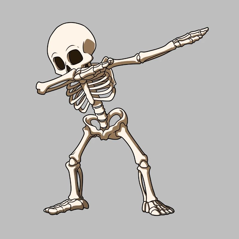 Dab Skeleton Dabbing Skeleton Halloween Dance