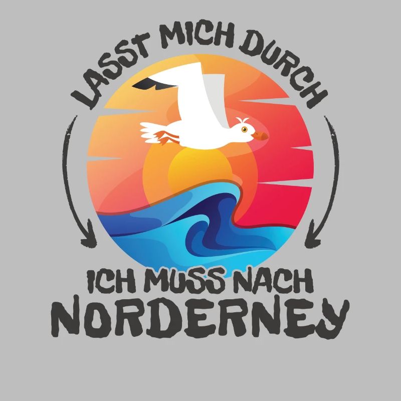 Lasst mich durch nach Norderney Möwe Sonne Strand