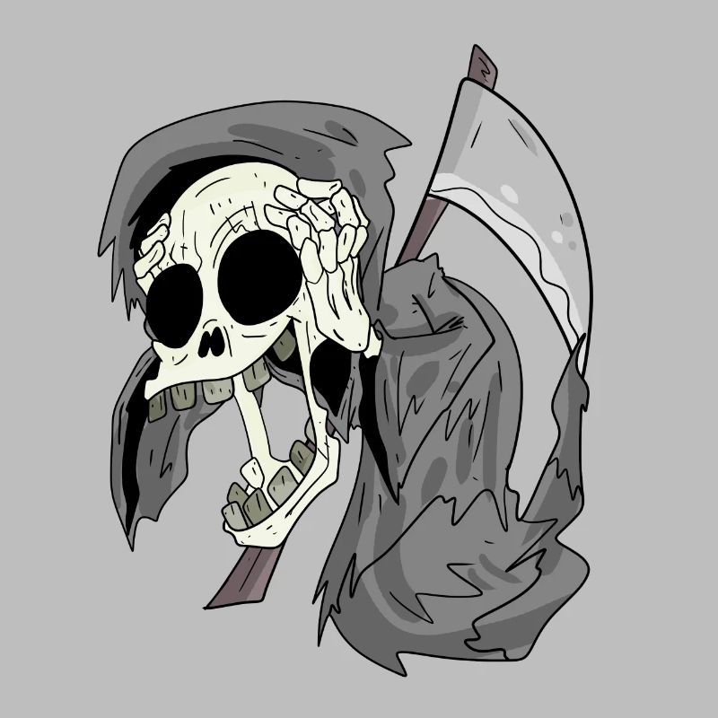 Grim Reaper laughs funny