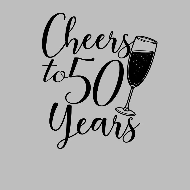 Cheers To 50 Years - Geburtstags- oder Jubiläumsgeschenk