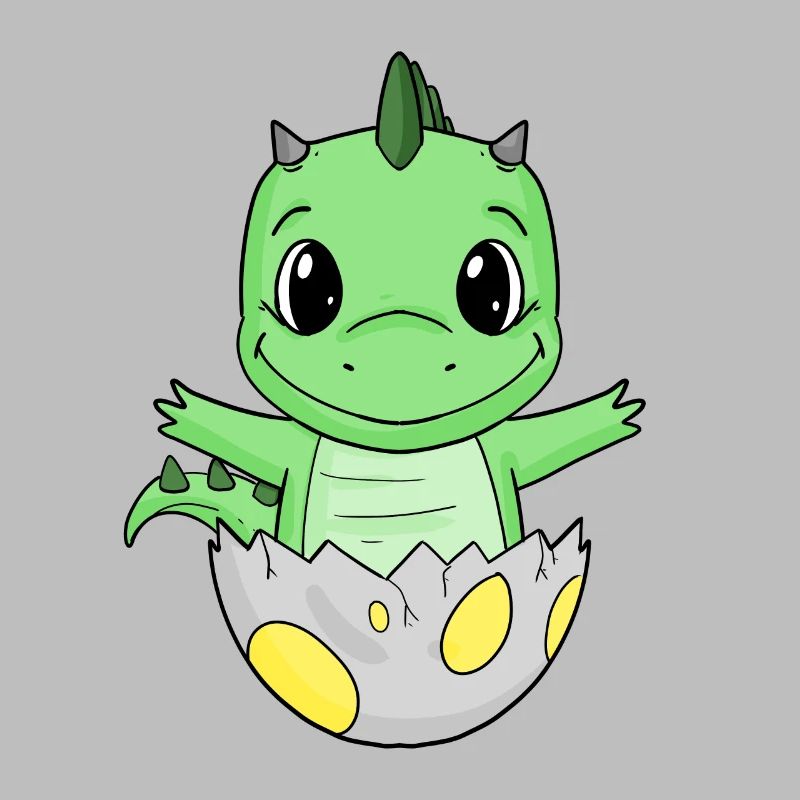 Naissance de bébé Oeuf Dino Naissance