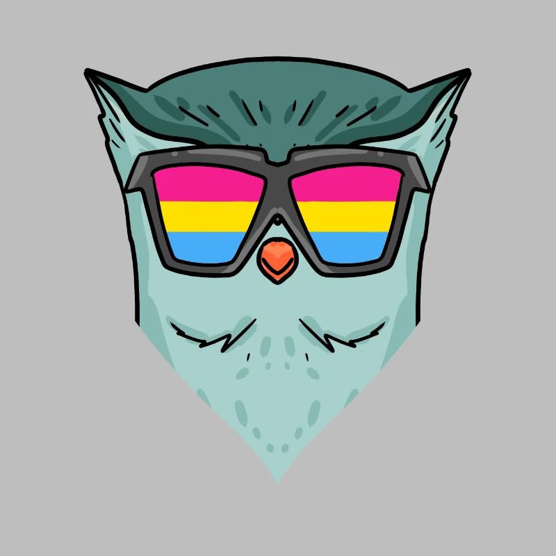 Pansexuell Eule - Eule mit Brille
