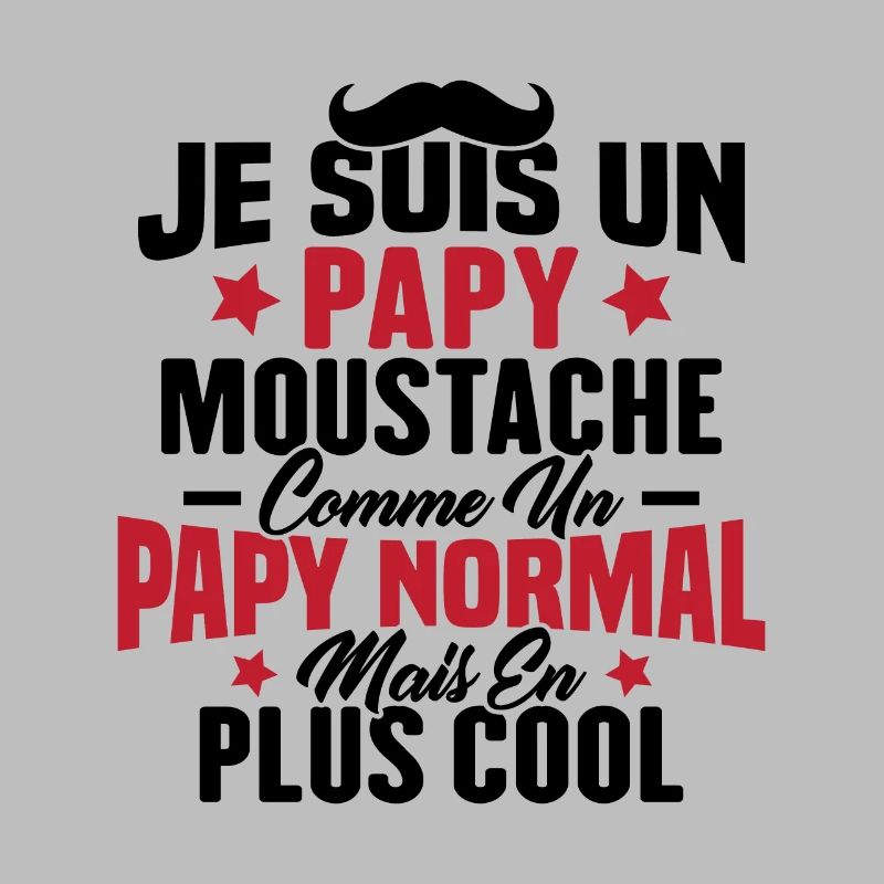 Un papy moustache comme un papy normal