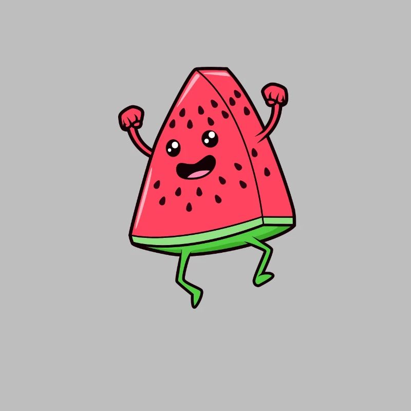 Kawaii Comic Watermelon