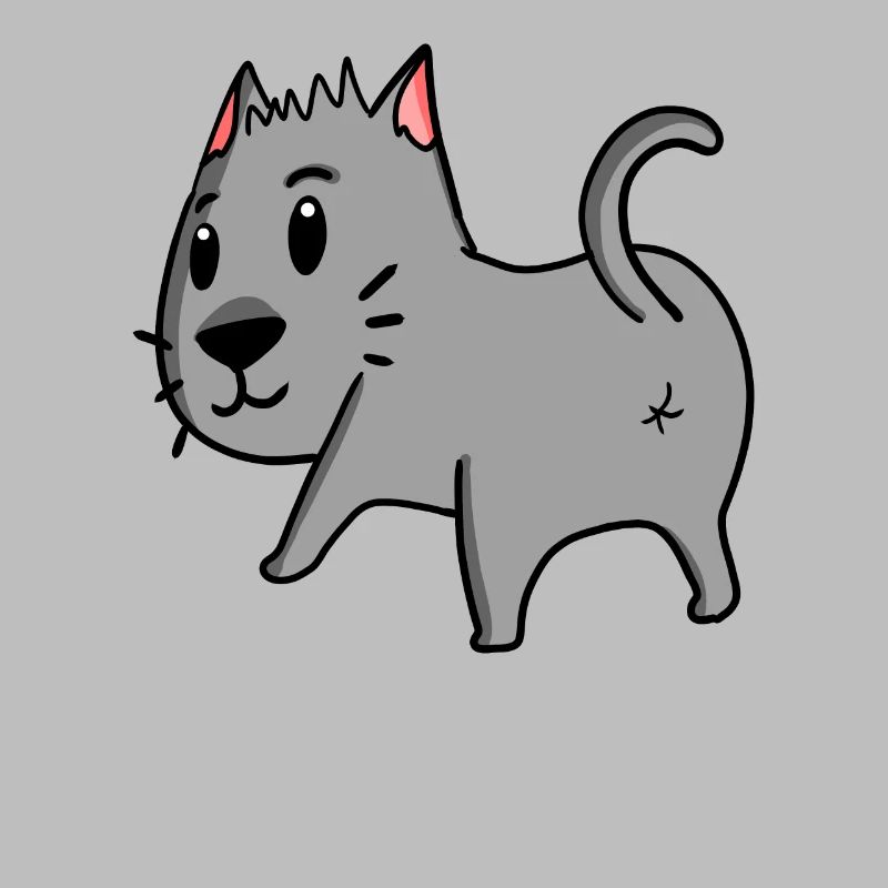 Chat par derrière - Cul de chat - Cul de chat