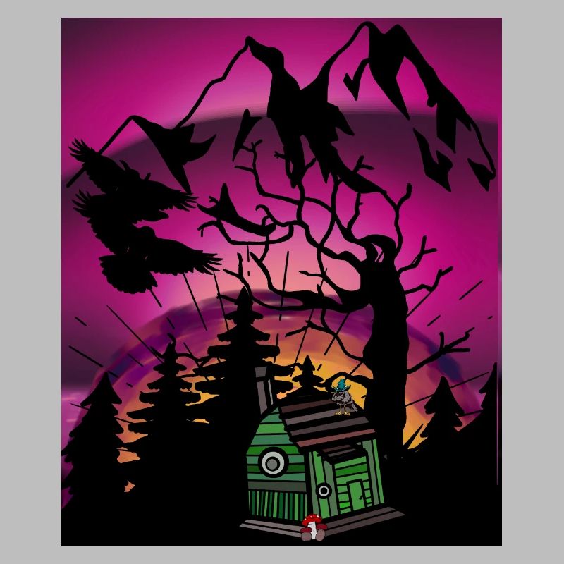 Horizont Waldbewohner Kinder Märchen Märchenfigur