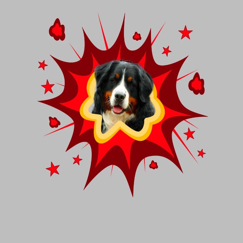 Comic Hund Design - Pow - Berner Sennenhund